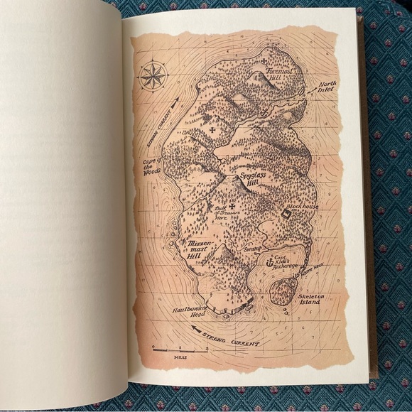 Vintage Treasure Island Novel by Robert Louis Stevenson Readers Digest Hardcover - Picture 11 of 13